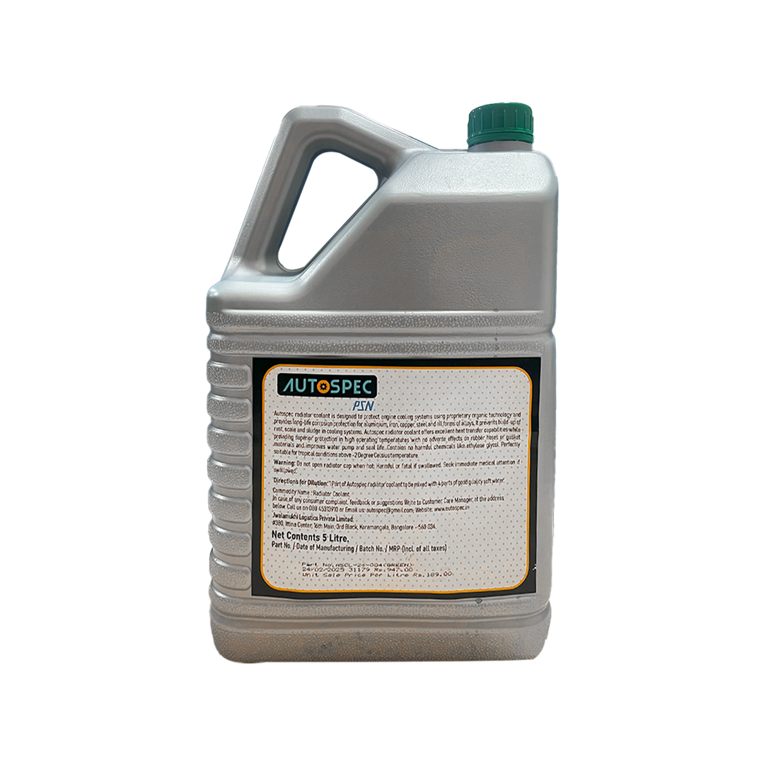 Radiator Coolant, 1:4 Concentrate, Green 5L