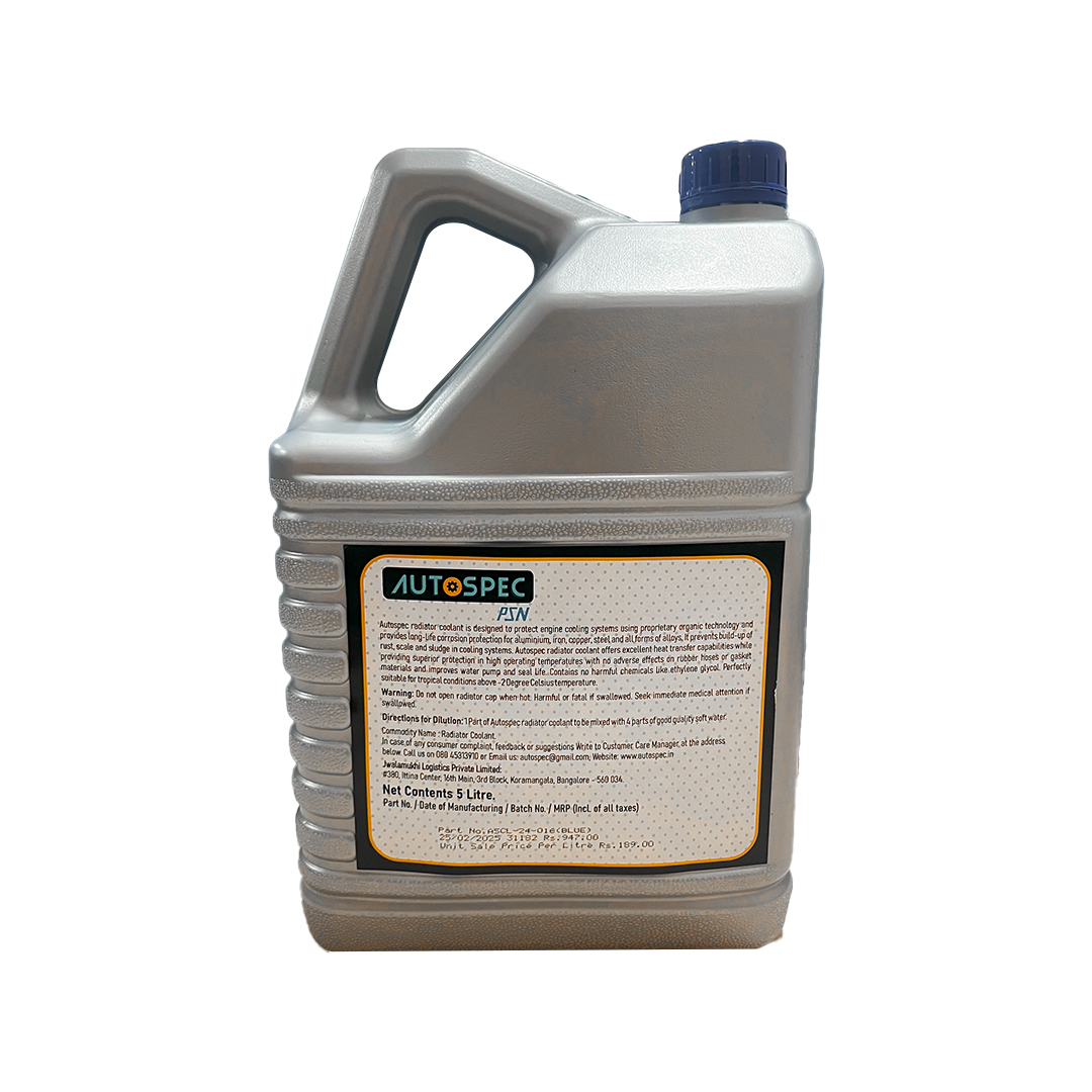 Radiator Coolant, 1:4 Concentrate, Blue 5L